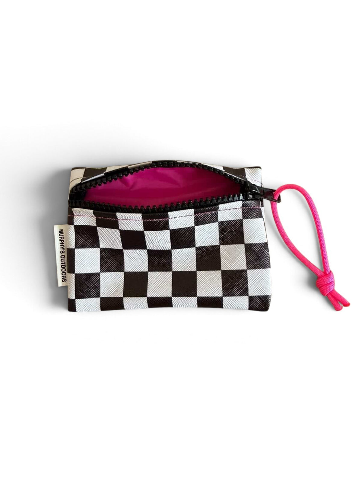 Checkered Pink Card Caddy