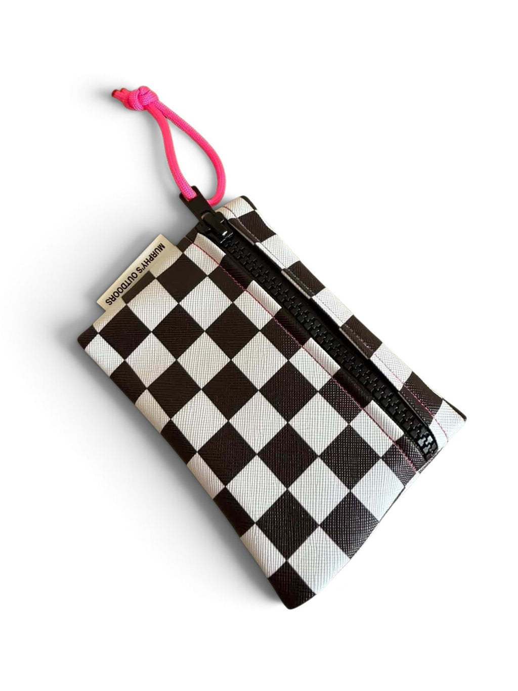 Checkered Pink Card Caddy
